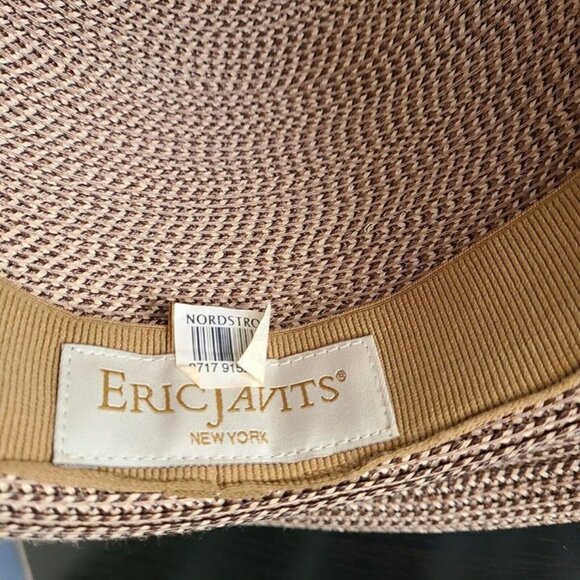Eric Javits Tan Hampton Squishee Straw Hat EUC - Picture 2 of 7